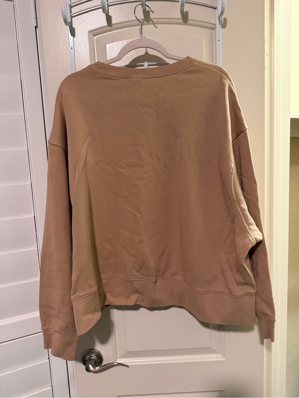 Nike Women's Crewneck Sweatshirt in Taupe - Picture 2 of 3